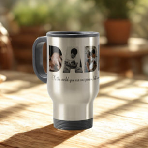 Daddy Photo Collage Travel Mug for Father's day
