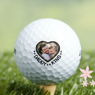 Daddy Photo Heart  Golf Balls
