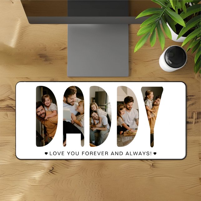 DADDY Photo Letters Desk Mat (Creator Uploaded)