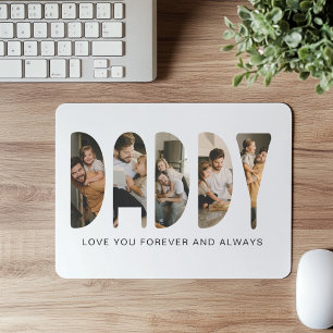 DADDY Photo Letters Mouse Mat
