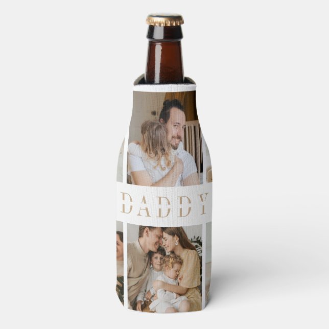 DADDY Photos Personalised Beer Cooler Gift  (Bottle Front)