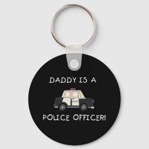 Daddy Police Officer Key Ring
