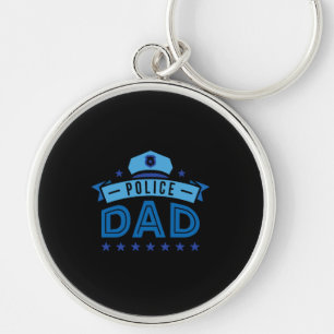 Daddy Policeman Key Ring