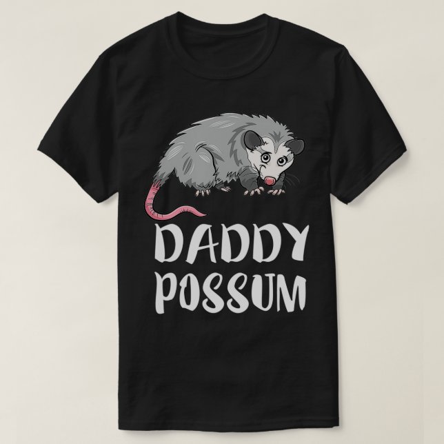 Daddy Possum Animal T-Shirt (Design Front)