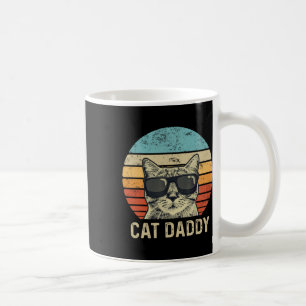 Daddy Retro Cat Sungles Cool Cat Dad Gift Fathers Coffee Mug