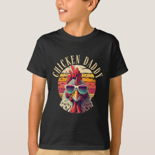 Daddy Retro Vintage 70s Chicken Dad Fathers Day Me T-Shirt