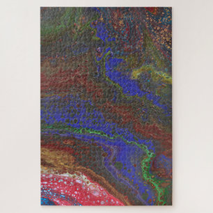 Daddy Rockin Strong 1 Abstract Wine Puzzle