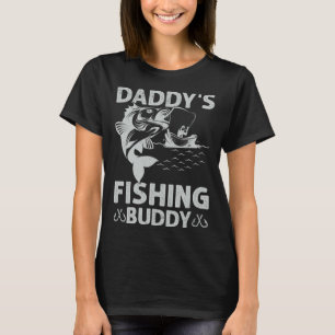 Daddy s Fishing Buddy Fishing Papa Son Boy Fathers T-Shirt