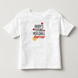 Daddy’s Future Pickleball Partner Child Toddler T-Shirt