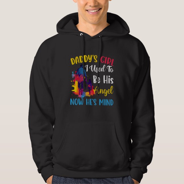 Daddy s Girl My Dad Is My Guardian Angel Apparel 7 Hoodie (Front)