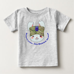 “Daddy’s Little 10th Mountain Division Soldier” Baby T-Shirt