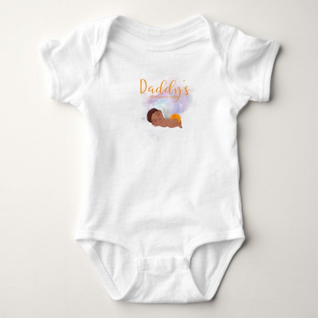 Daddy’s little angel baby bodysuit  (Front)