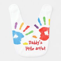 Daddy’s Little Artist – Custom Baby Bib