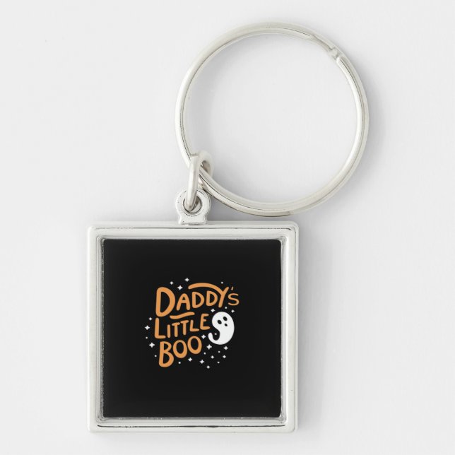 Daddy’s Little Boo, Happy Halloween Key Ring (Front)