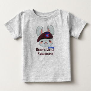 “Daddy’s Little Paratrooper Bunny” Baby T-Shirt