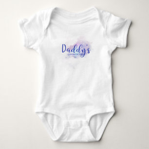 Daddy’s little warrior angel baby bodysuit