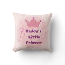Daddy’s Princess Throw Pillow 