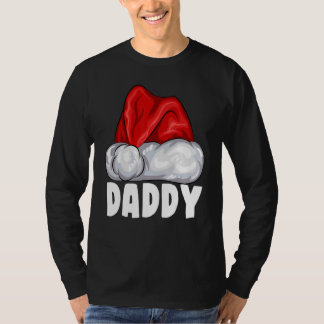 Daddy Santa Hat Christmas Pajama Matching Family T-Shirt