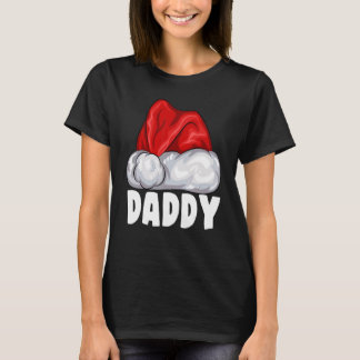 Daddy Santa Hat Christmas Pajama Matching Family T-Shirt