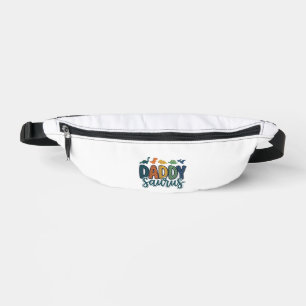 Daddy Saurus Cute Dinosaur Dad Vector Design_1 Bum Bags