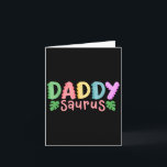 Daddy Saurus Kids Dinosaur Birthday Party Family M Card<br><div class="desc">Daddy Saurus Kids Dinosaur Birthday Party Family Matching</div>