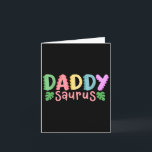 Daddy Saurus Kids Dinosaur Birthday Party Family M Card<br><div class="desc">Daddy Saurus Kids Dinosaur Birthday Party Family Matching</div>