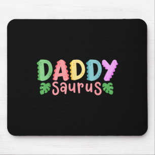 Daddy Saurus Kids Dinosaur Birthday Party Family M Mouse Mat