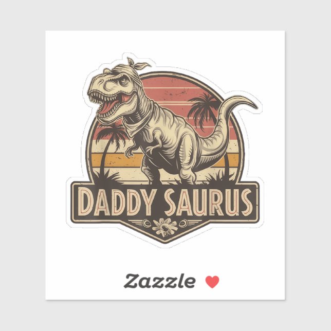Daddy Saurus T Rex Dinosaur Daddy Saurus (Sheet)