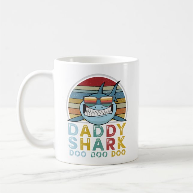 Daddy Shark Doo Doo Doo Coffee Mug (Left)