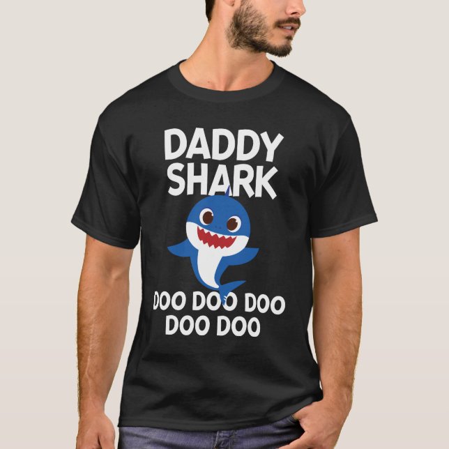 Daddy Shark Doo Doo Doo Funny Daddy T-Shirt (Front)