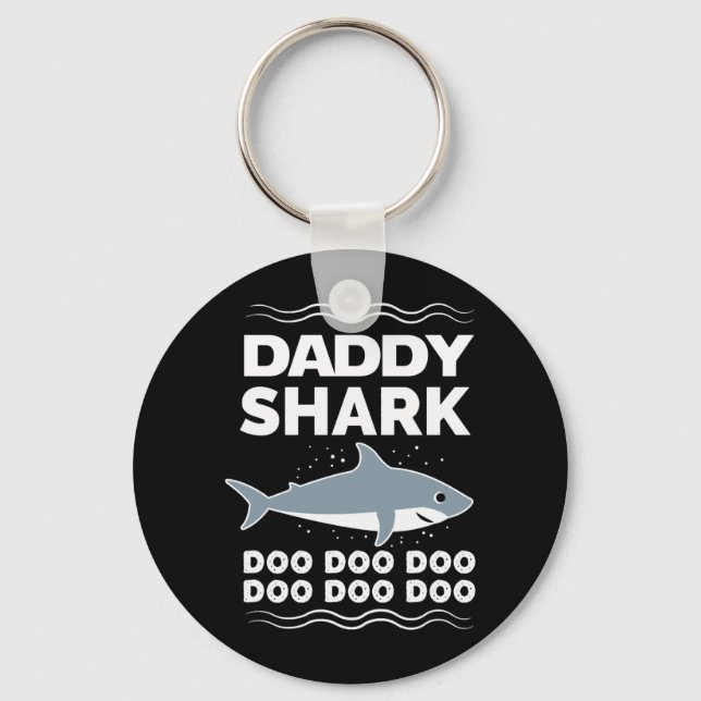 Daddy Shark Doo Doo Doo Matching Family Key Ring (Front)