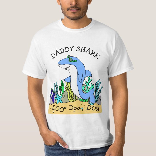Daddy Shark Doo Doo Family T-Shirt (Front)