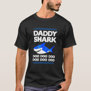 Daddy Shark  Doo Doo Funny Family Matching Dad T-Shirt