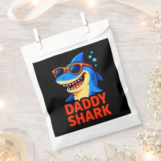 Daddy Shark Father's Day Gifts Favour Bags (Clipped)