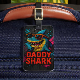 Daddy Shark Father's Day Gifts Luggage Tag