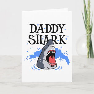 Daddy Shark - Great White Card