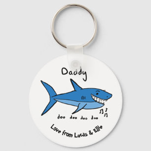 Daddy Shark Key Ring