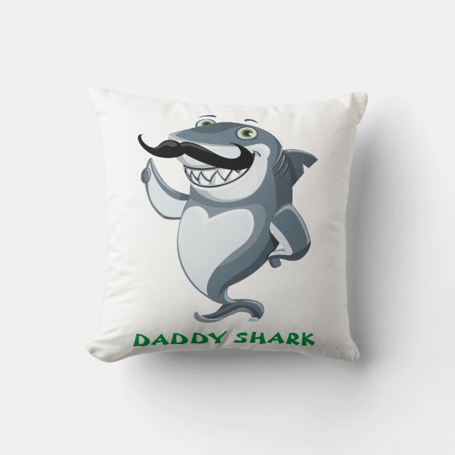 Daddy Shark Mummy Shark Cushion (Front)