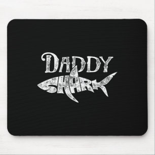Daddy Shark T Shirt Fathers Day Gifts Family Match Mouse Mat
