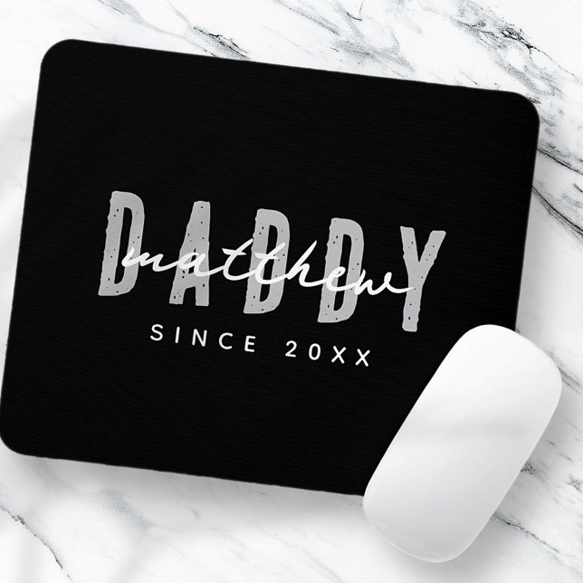 Daddy Since 20XX Modern Elegant Simple Mouse Mat (Creator Uploaded)