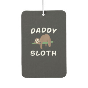 Daddy Sloth Matching Family Funny Sleeping sloths  Car Air Freshener