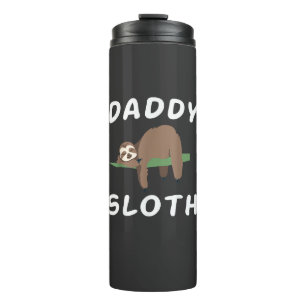 Daddy Sloth Matching Family Funny Sleeping sloths Thermal Tumbler