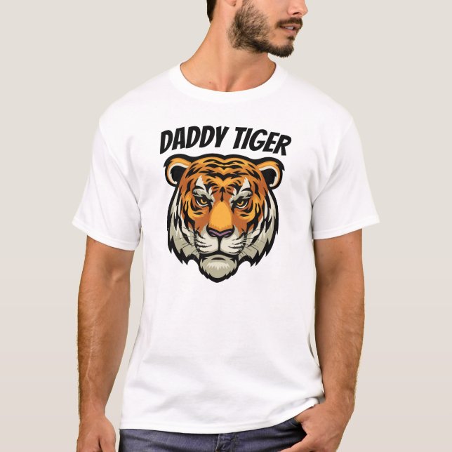 Daddy Tiger Customised  T-Shirt (Front)