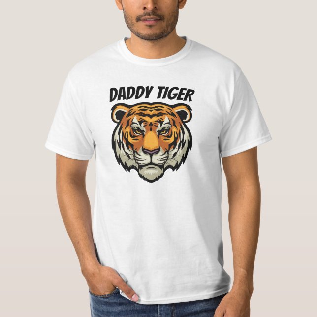 Daddy Tiger Customised  T-Shirt (Front)