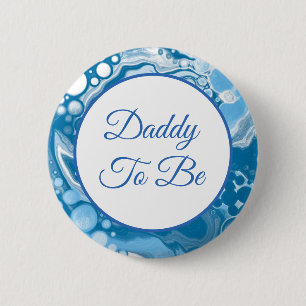 Daddy To Be   Boy's  Baby Shower    6 Cm Round Badge