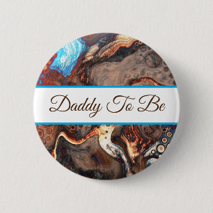 Daddy To Be Boy's Baby Shower Button