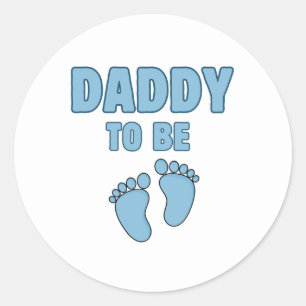 DADDY TO BE CLASSIC ROUND STICKER