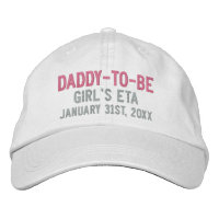 Daddy-to-Be Custom Due Date in Pink and Grey