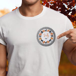 Daddy to Be Halloween Coquette Bows  6 Cm Round Badge<br><div class="desc">Cute and coquettish Halloween colours black,  orange and white bows design with a black and white check background.</div>