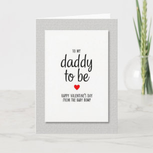 Daddy To Be Valentines Day Card